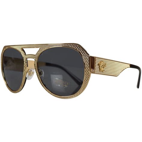 gold frame glasses versace|versace gold frame glasses men's.